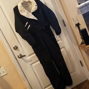 Vintage Obermeyer Black Snow Ski Suit 8